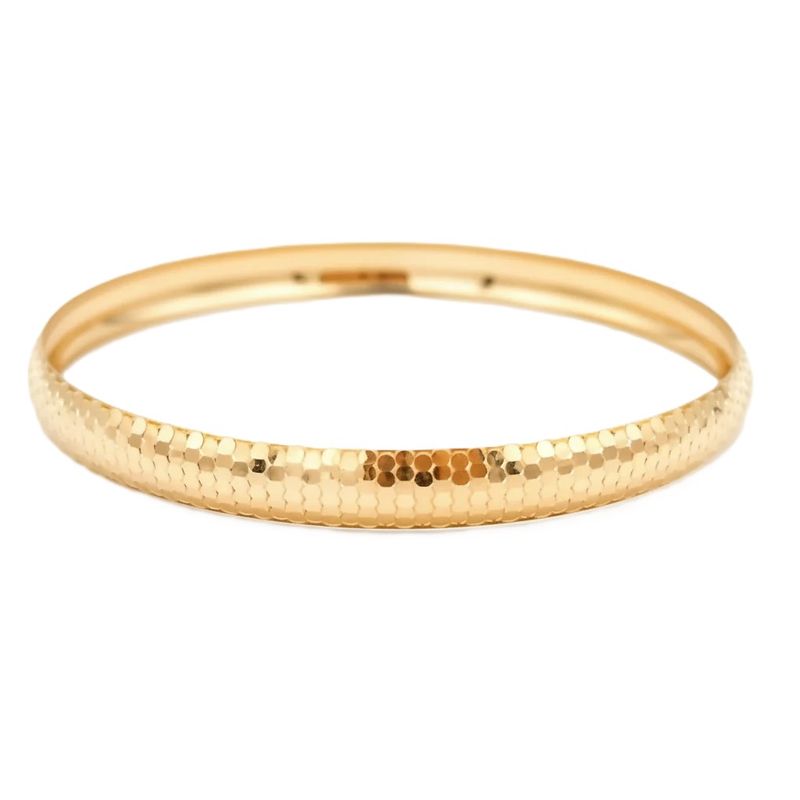 النگو طلا کم اجرت 18 عیار زنانه رضا گلد مدل خواجو سایز 3