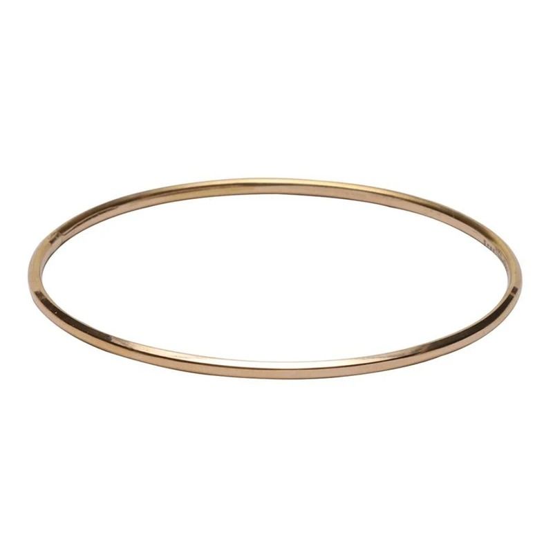 النگو طلا کم اجرت 18 عیار زنانه زرالتون مدل آینه ای باریک سایز 1