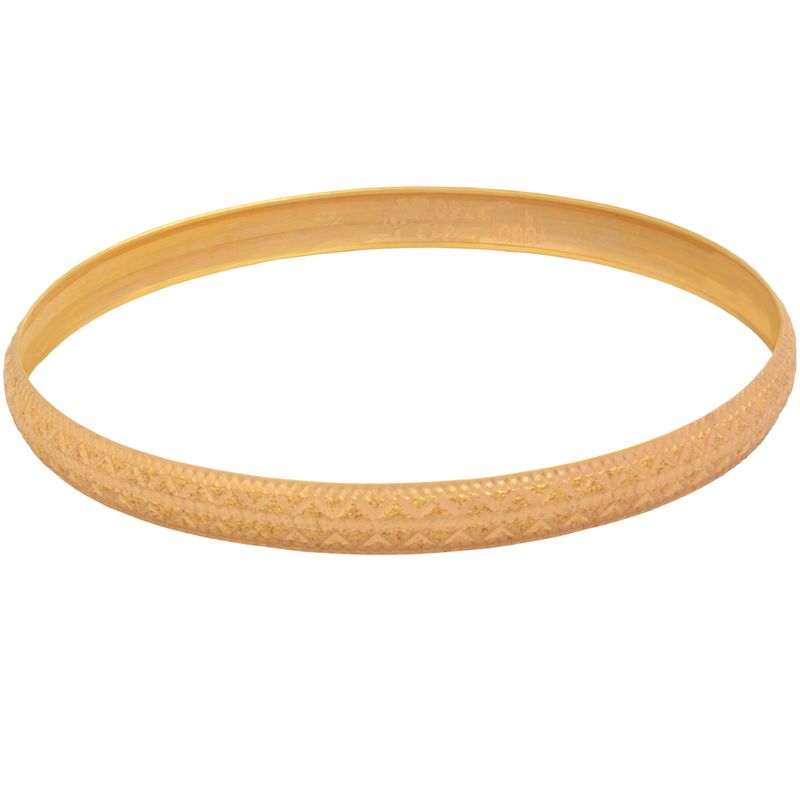 النگو طلای کم اجرت 18 عیار زنانه مستجابی مدل آذین e1013 کد 1