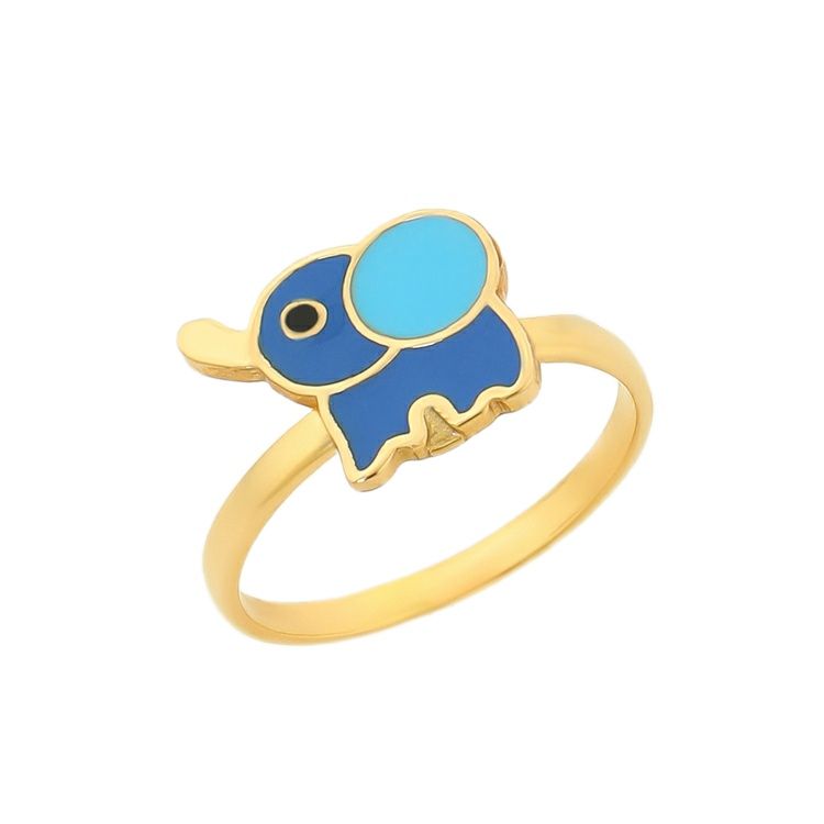انگشتر طلا 18 عیار دخترانه هور گالری مدل akr726