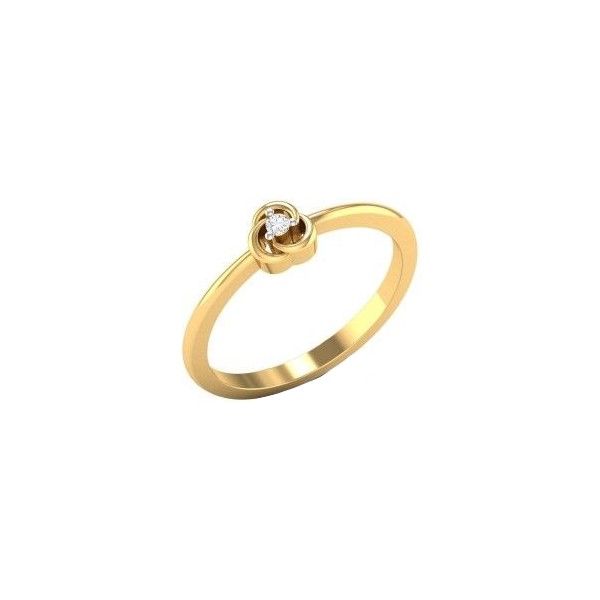 انگشتر طلا 18 عیار زنانه قیراط طرح تک سنگ کد gh6229