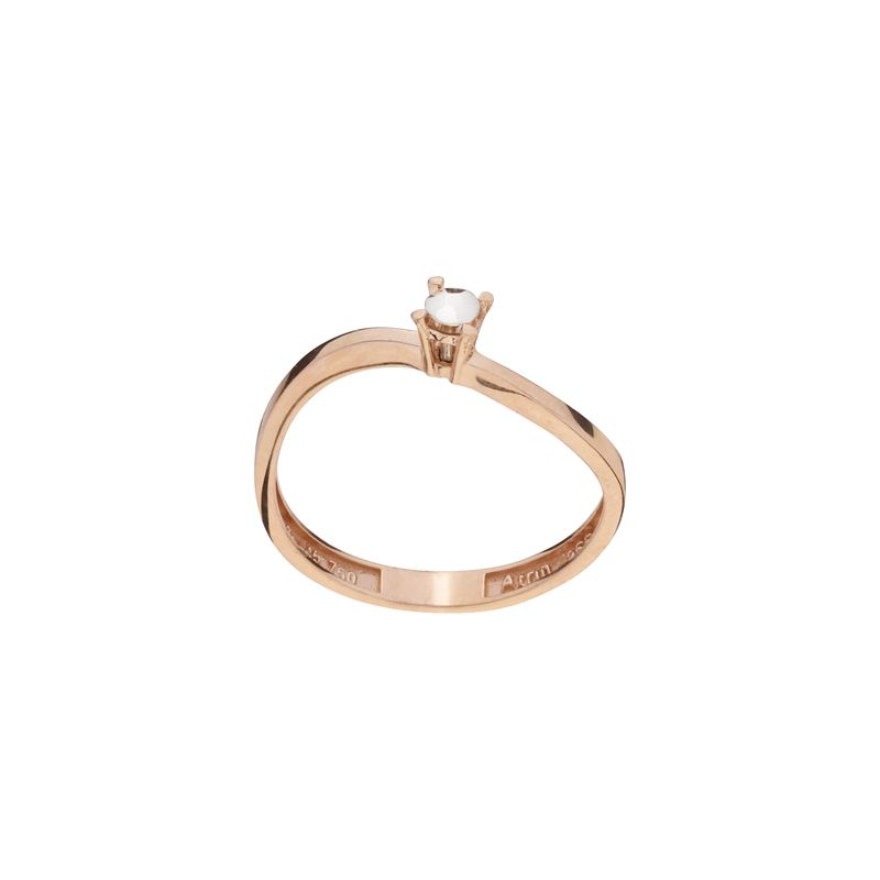 انگشتر طلا 18 عیار زنانه گلدم مدل r 3090007