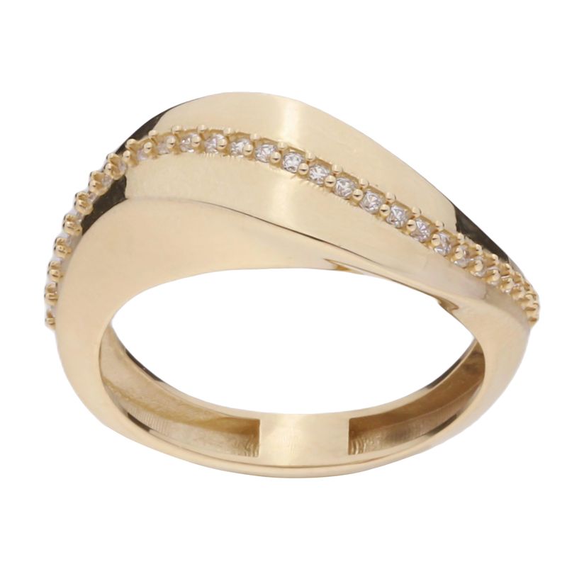 انگشتر طلا 18 عیار زنانه گلدم مدل r 3090025