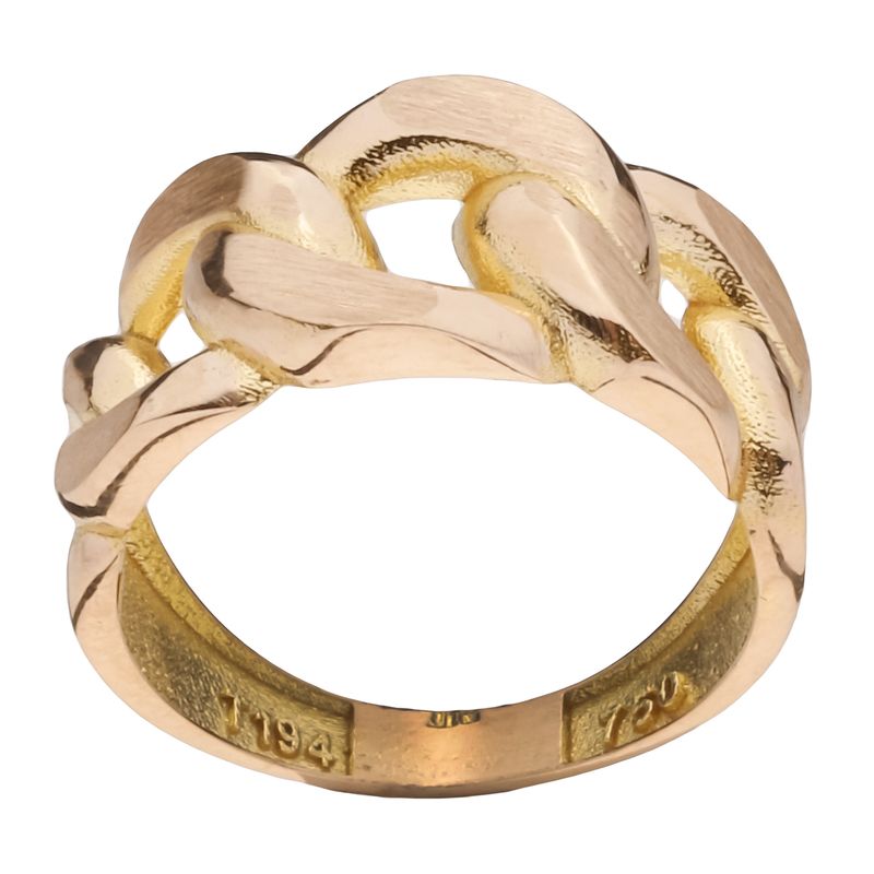 انگشتر طلا 18 عیار زنانه گلدم مدل r 3090029