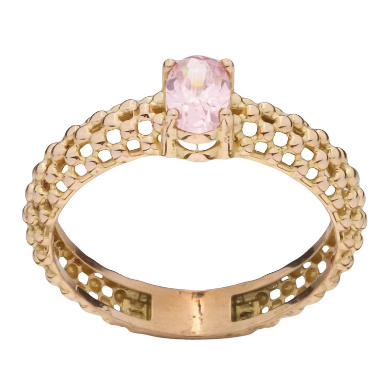 انگشتر طلا 18 عیار زنانه گلدم مدل r 3090033