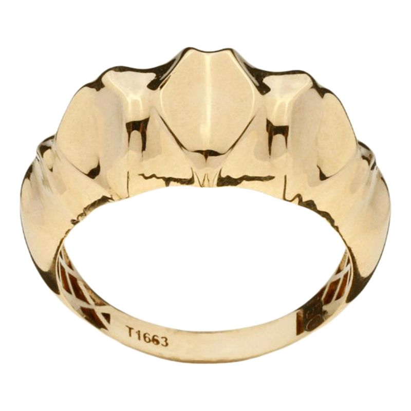 انگشتر طلا 18 عیار زنانه گلدم مدل r 3090044