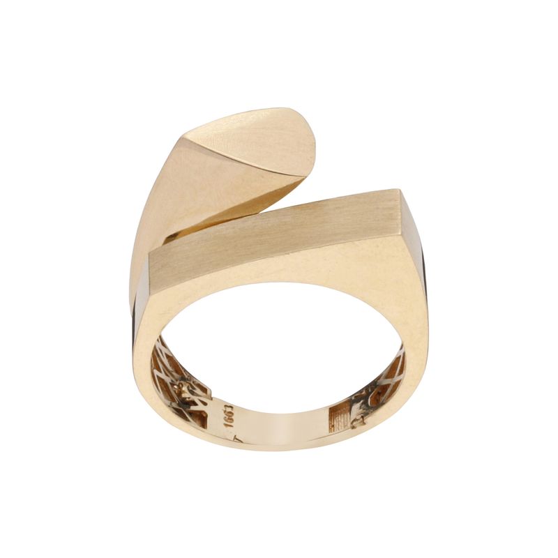 انگشتر طلا 18 عیار زنانه گلدم مدل r 3090045
