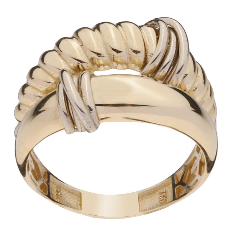 انگشتر طلا 18 عیار زنانه گلدم مدل r 3090048
