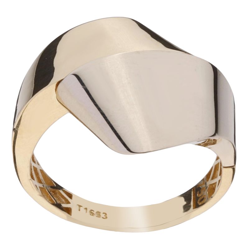 انگشتر طلا 18 عیار زنانه گلدم مدل r 3090052