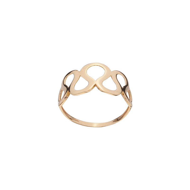 انگشتر طلا 18 عیار زنانه گلدم مدل r 3090088