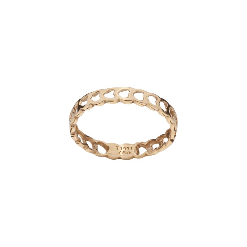 انگشتر طلا 18 عیار زنانه گلدم مدل r 3090093