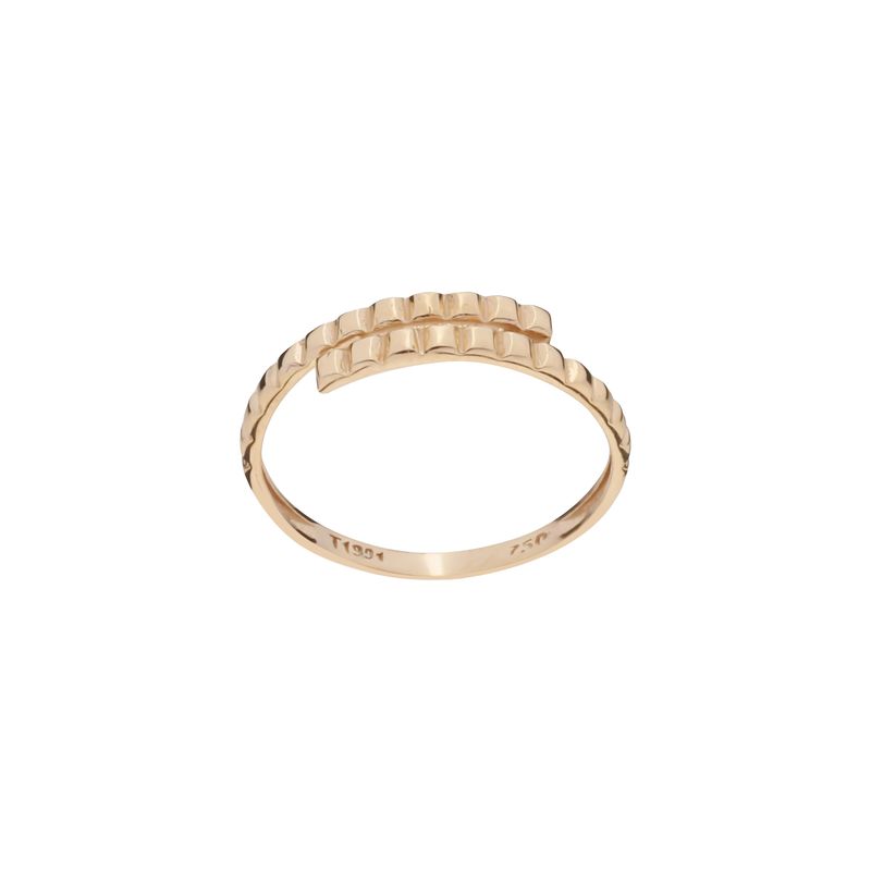 انگشتر طلا 18 عیار زنانه گلدم مدل r 3090095
