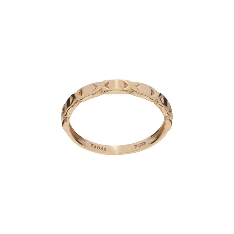 انگشتر طلا 18 عیار زنانه گلدم مدل r 3090096