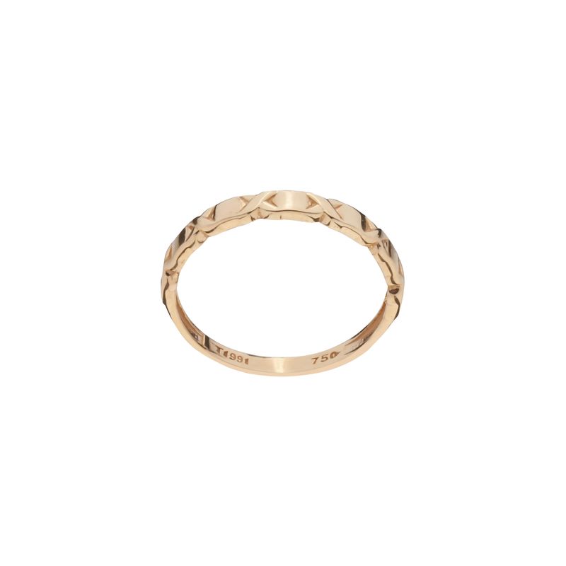 انگشتر طلا 18 عیار زنانه گلدم مدل r 3090097