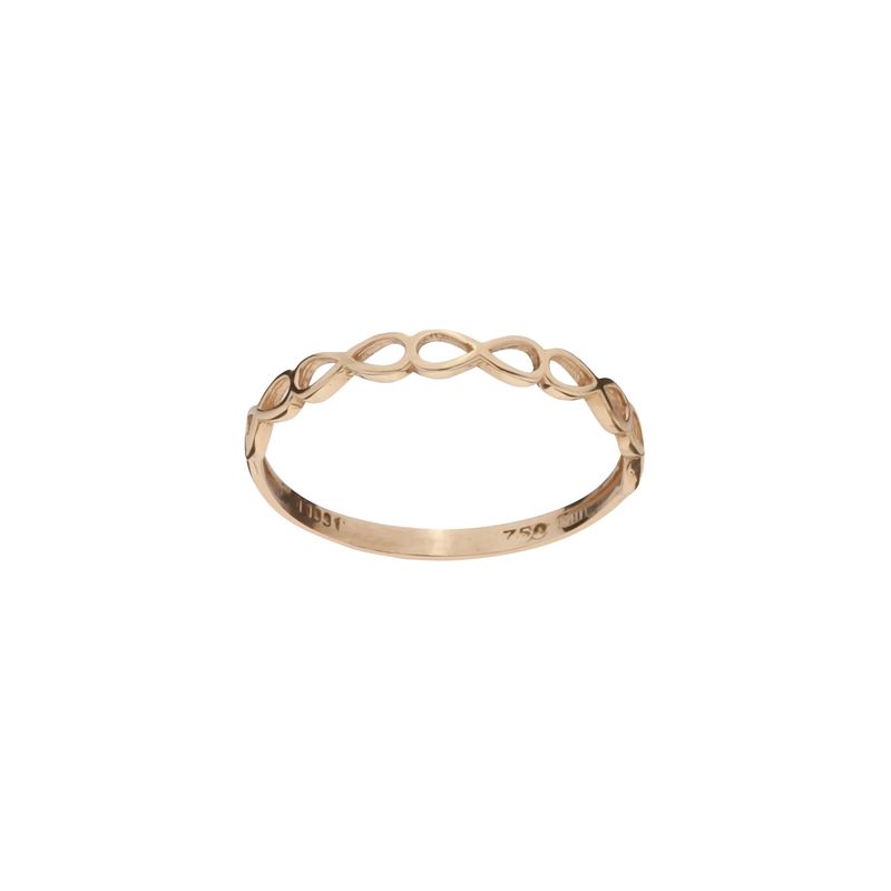 انگشتر طلا 18 عیار زنانه گلدم مدل r 3090098