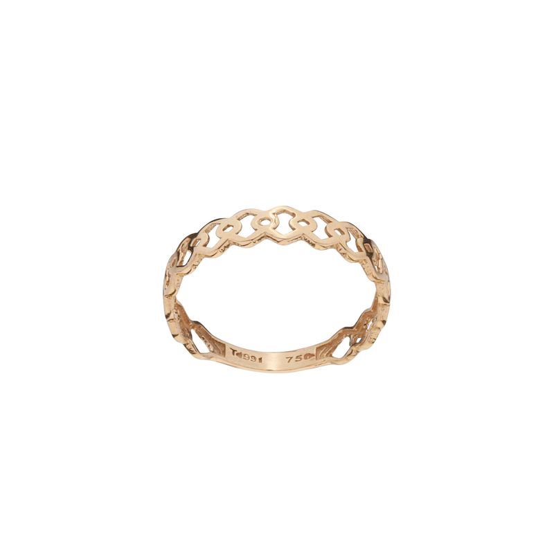 انگشتر طلا 18 عیار زنانه گلدم مدل r 3090099