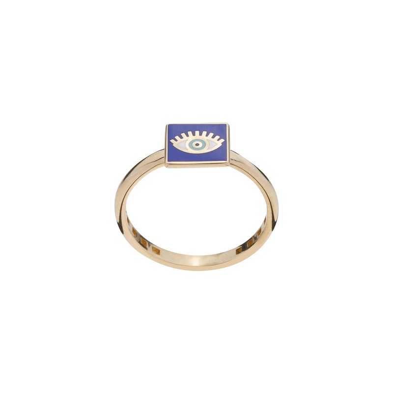 انگشتر طلا 18 عیار زنانه گلدم مدل r 3090104