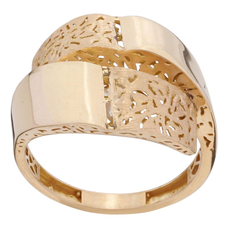 انگشتر طلا 18 عیار زنانه گلدم مدل r 390017