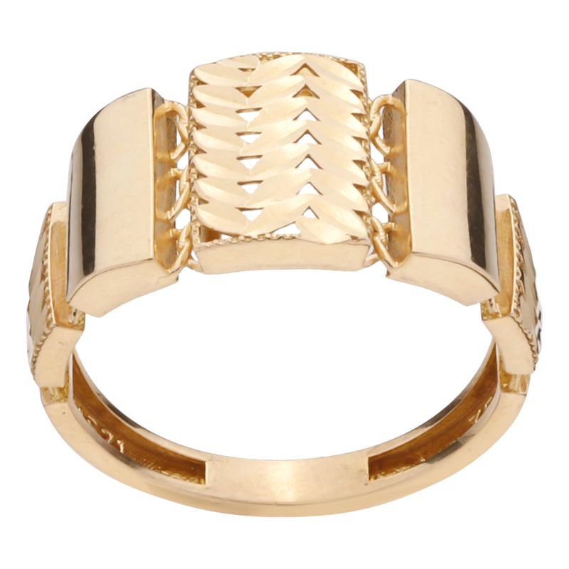 انگشتر طلا 18 عیار زنانه گلدم مدل r 390026