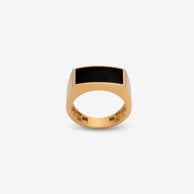 انگشتر طلا 18 عیار مردانه ناریا مدل noir elite کد me12 3 سایز 65