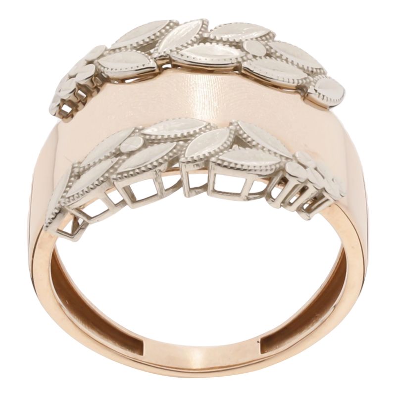 انگشتر طلا کم اجرت 18 عیار زنانه گلدم مدل r 390064
