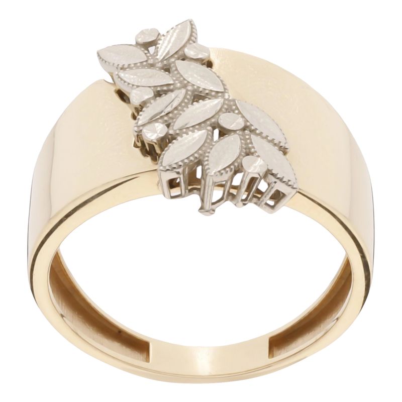 انگشتر طلا کم اجرت 18 عیار زنانه گلدم مدل r 390065