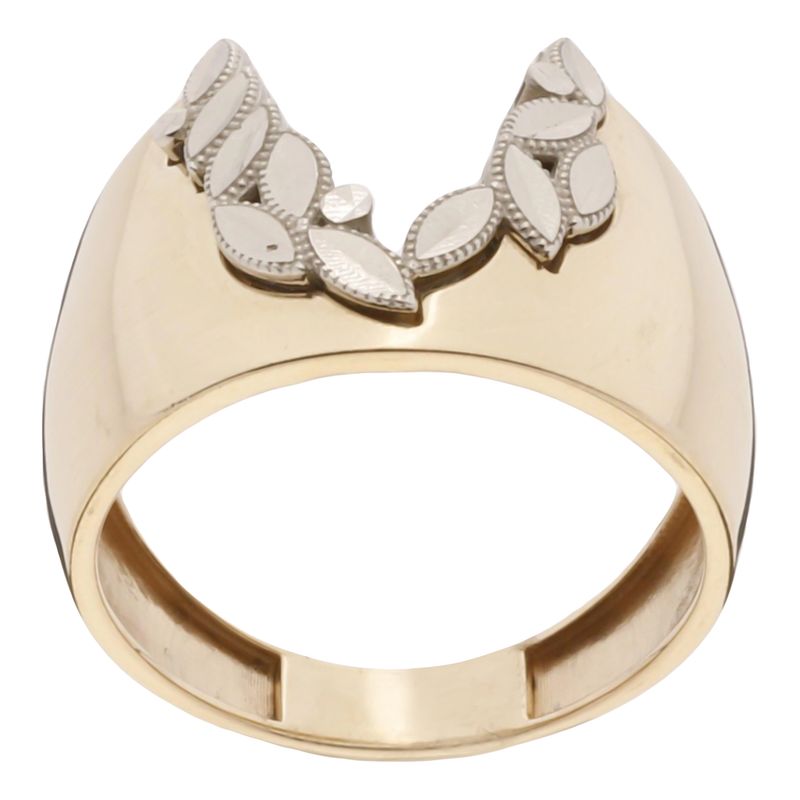 انگشتر طلا کم اجرت 18 عیار زنانه گلدم مدل r 390077