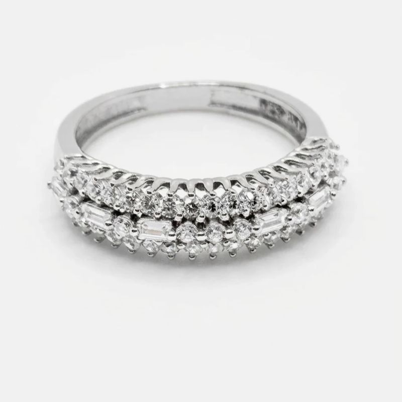 انگشتر نقره اتمی زنانه مدل r62002