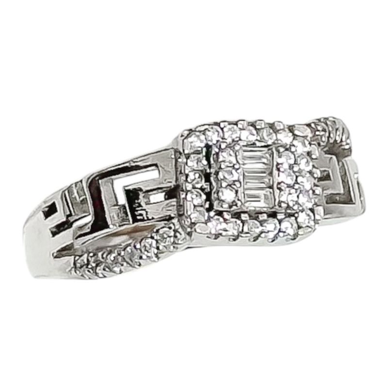 انگشتر نقره زنانه مدل آلنا کد 00137_shahr