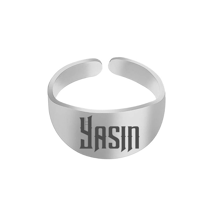 انگشتر نقره مردانه ترمه ۱ مدل یاسین کد 134 rsil