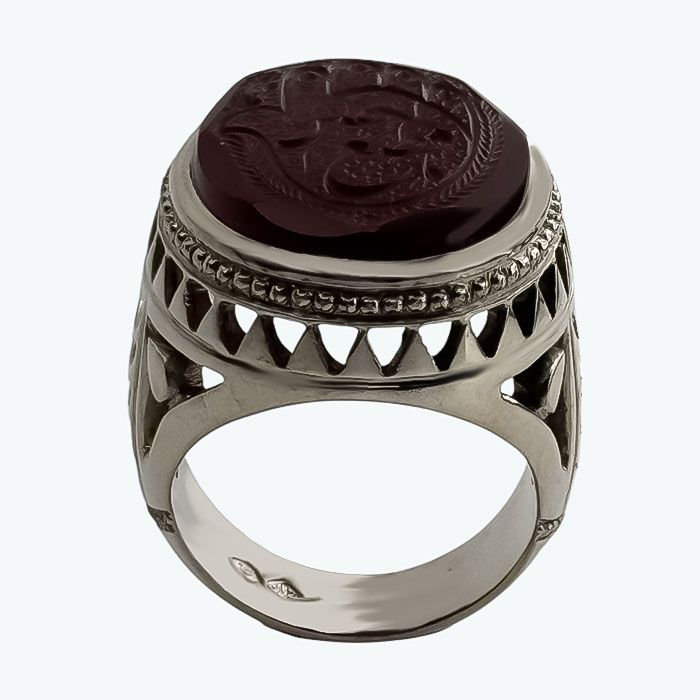 انگشتر نقره مردانه مدل r1579