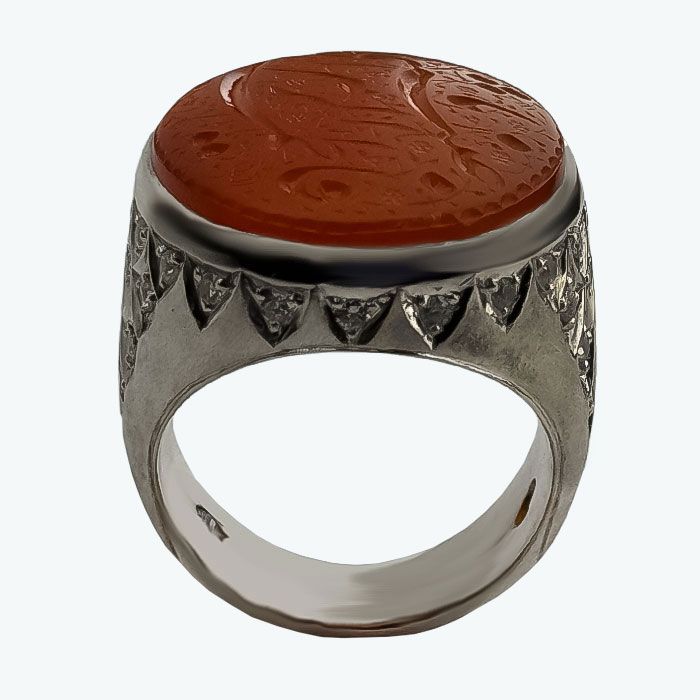 انگشتر نقره مردانه مدل r1584
