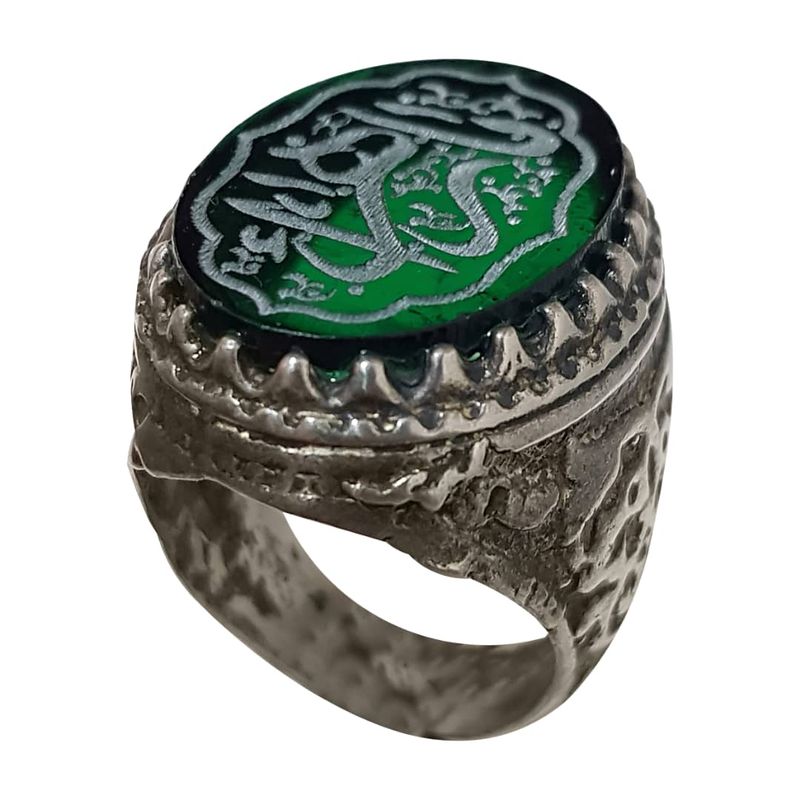 انگشتر نقره مردانه مدل لعل خطی 2314640