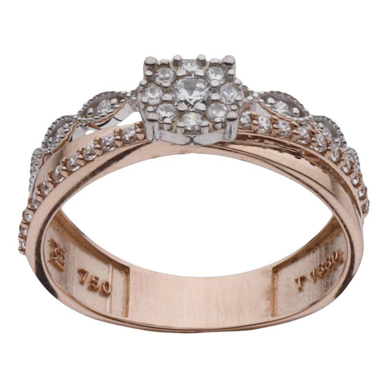 حلقه طلا 18 عیار زنانه مایا ماهک مدل mr1142
