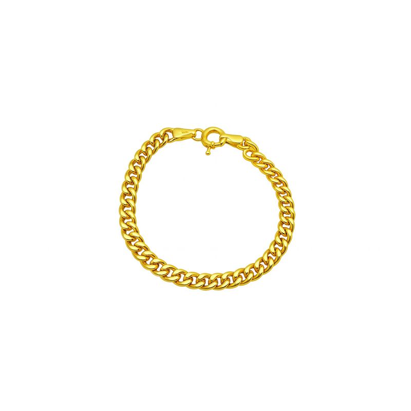 دستبند زنجیری طلا کم اجرت 18 عیار زنانه زرلاین مدل کارتیه کد b 300033
