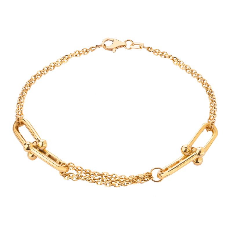 دستبند طلا 18 عیار زنانه درنیتا گلد مدل تیفانی کد 564cb