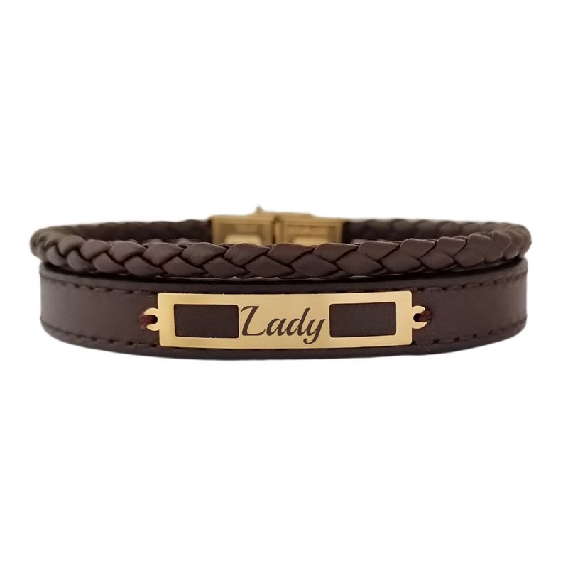 دستبند طلا 18 عیار مردانه لیردا مدل lady 825