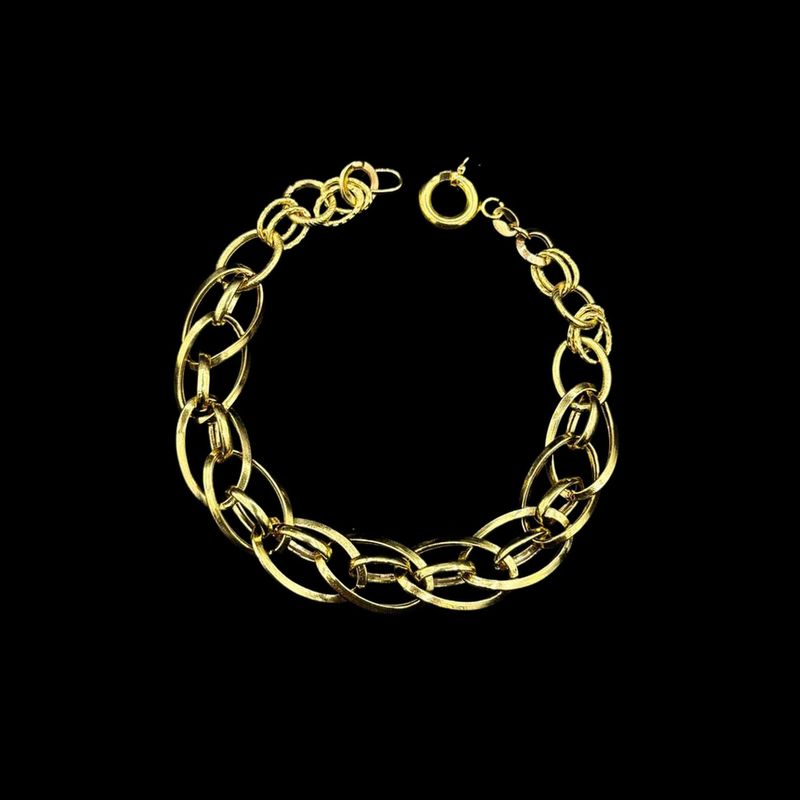 دستبند طلا کم اجرت 18 عیار زنانه ناریا مدل کلاسیک کد a003