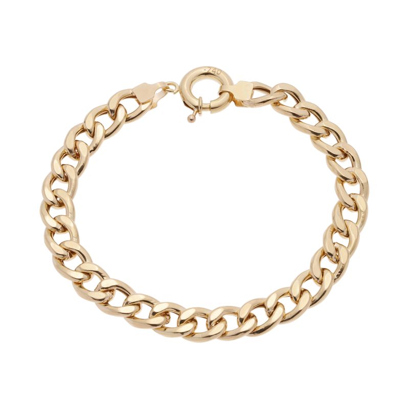 دستبند طلا کم اجرت 18 عیار زنانه گلدم مدل b 39002