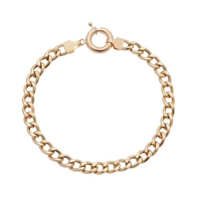 دستبند طلا کم اجرت 18 عیار زنانه گلدم مدل b 39003