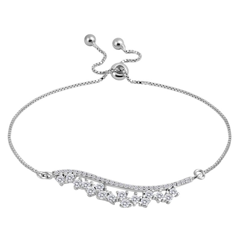 دستبند نقره زنانه اقلیمه کد dn325
