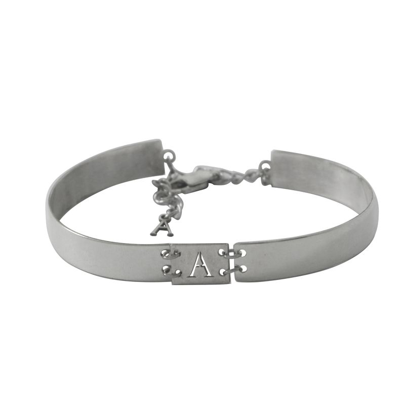 دستبند نقره زنانه دلی جم طرح a کد 638 d
