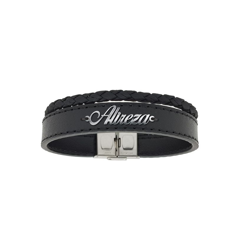 دستبند نقره طرح علیرضا کد ac 207