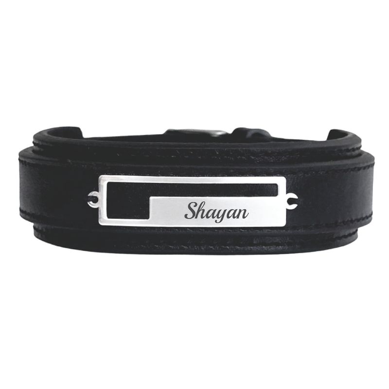 دستبند نقره مردانه لیردا مدل اسم شایان 121266