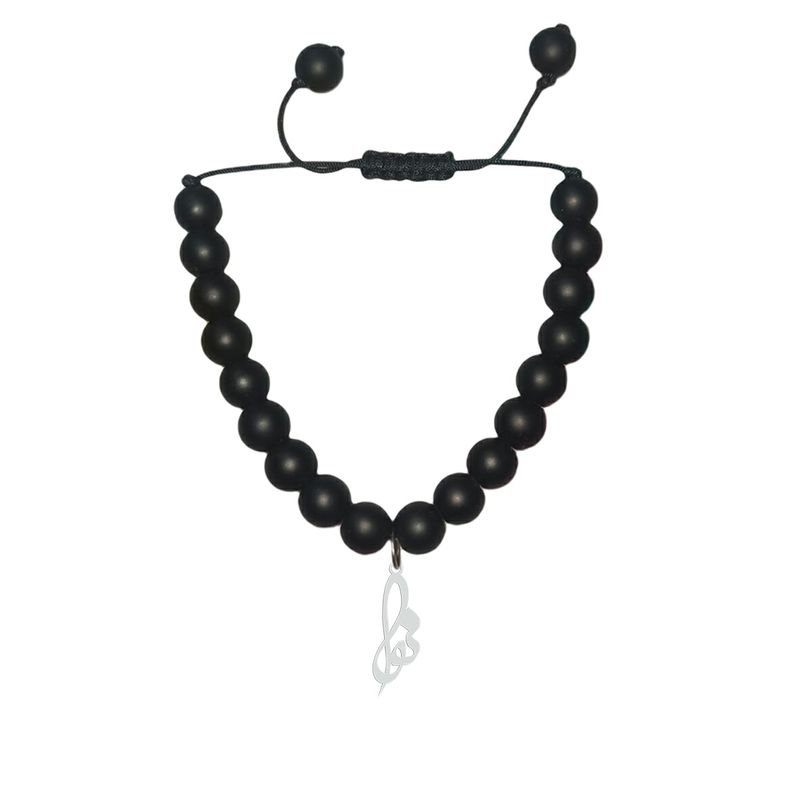 دستبند نقره هایکا طرح نوا مدل n.ha1 494
