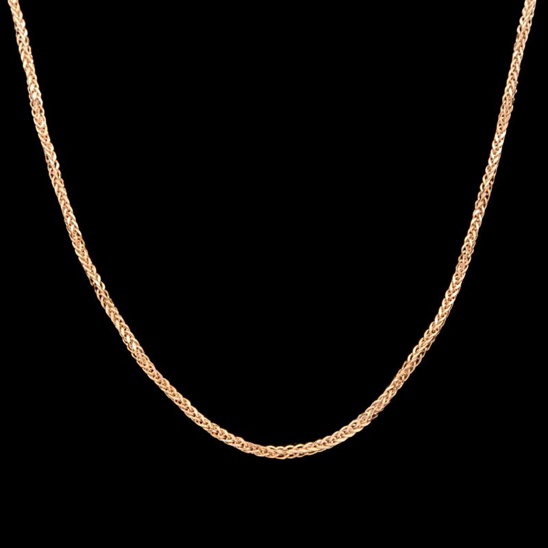 زنجیر طلا 18 عیار زنانه طلای مستجابی مدل میرو کد r40