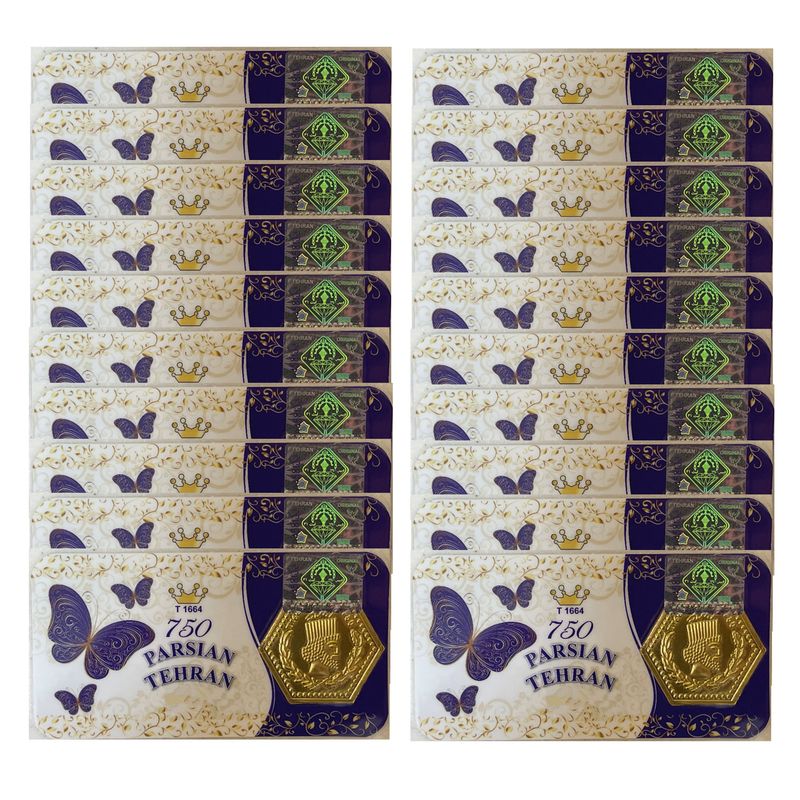 سکه گرمی طلا 18 عیار پارسیان تهران مدل k412 مجموعه 20 عددی