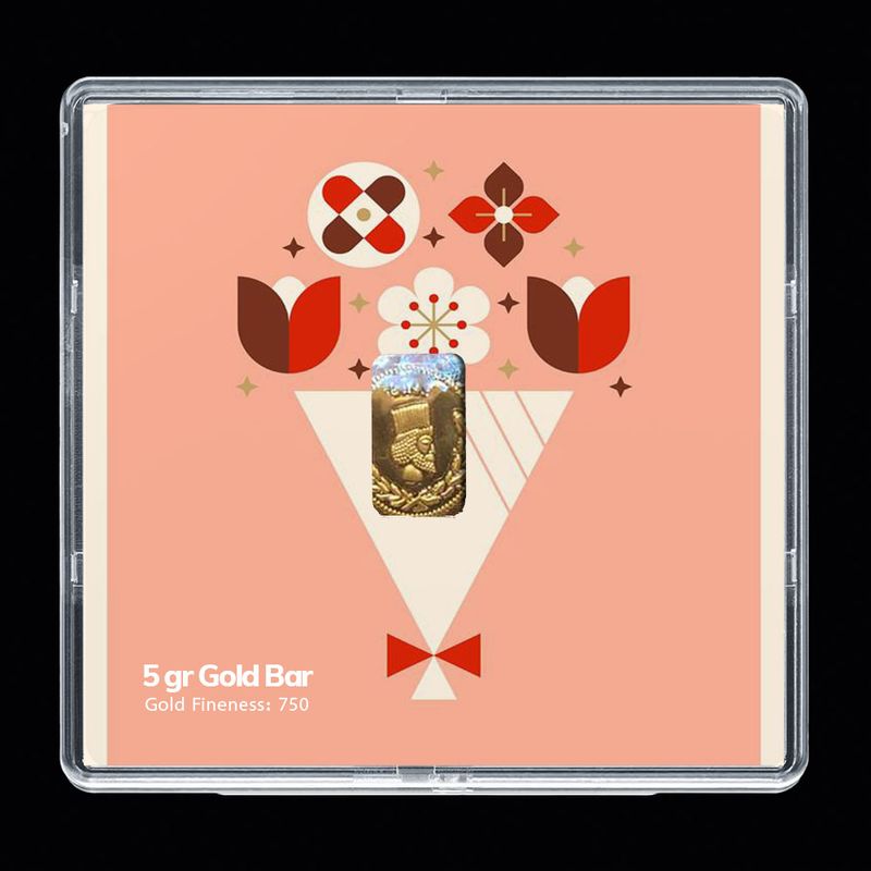شمش طلا 18 عیار مدوپد مدل sg10017