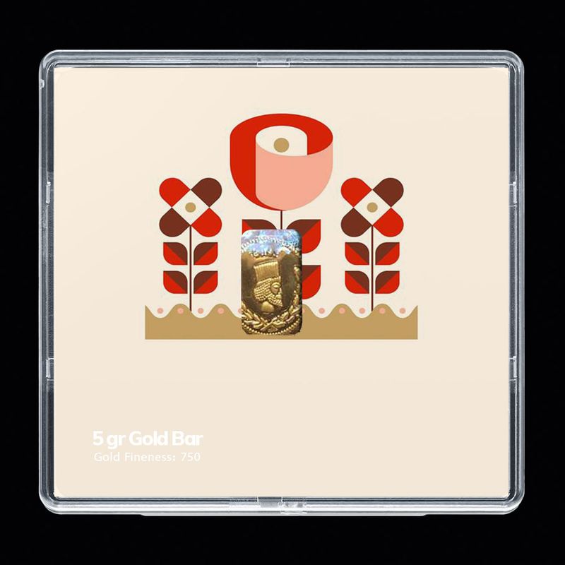 شمش طلا 18 عیار مدوپد مدل sg10018