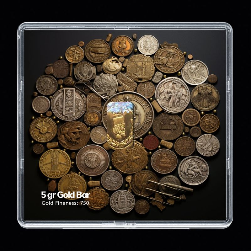 شمش طلا 18 عیار مدوپد مدل sg10027